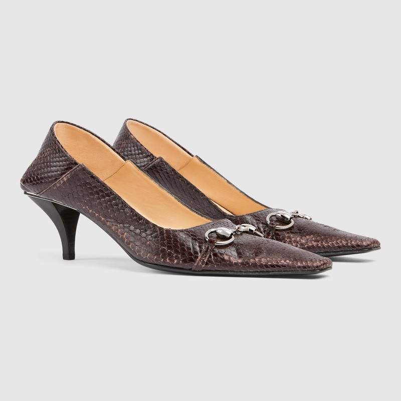 Women's Vittoria python pump 2