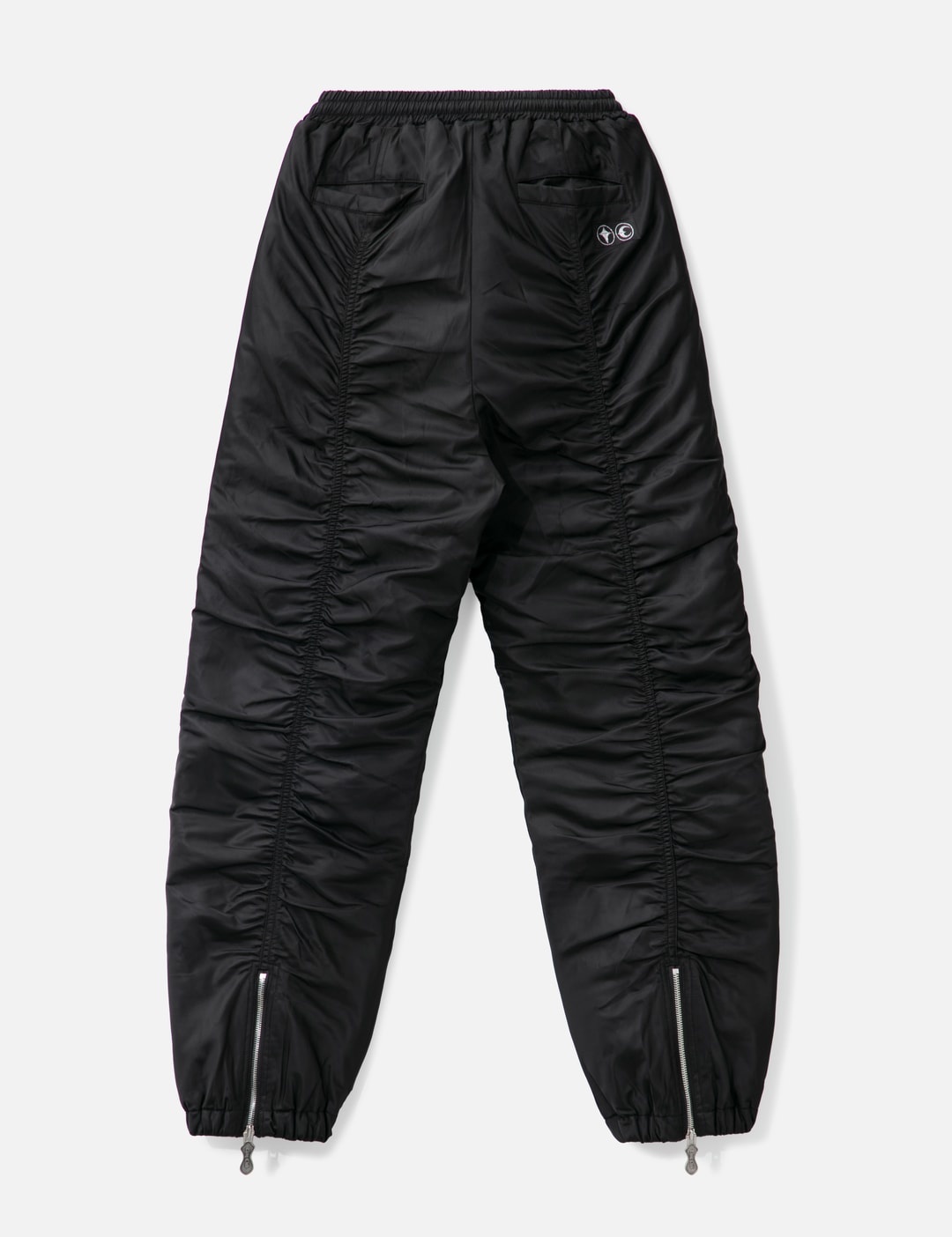 GATHERED NYLON JOGGER PANTS - 2