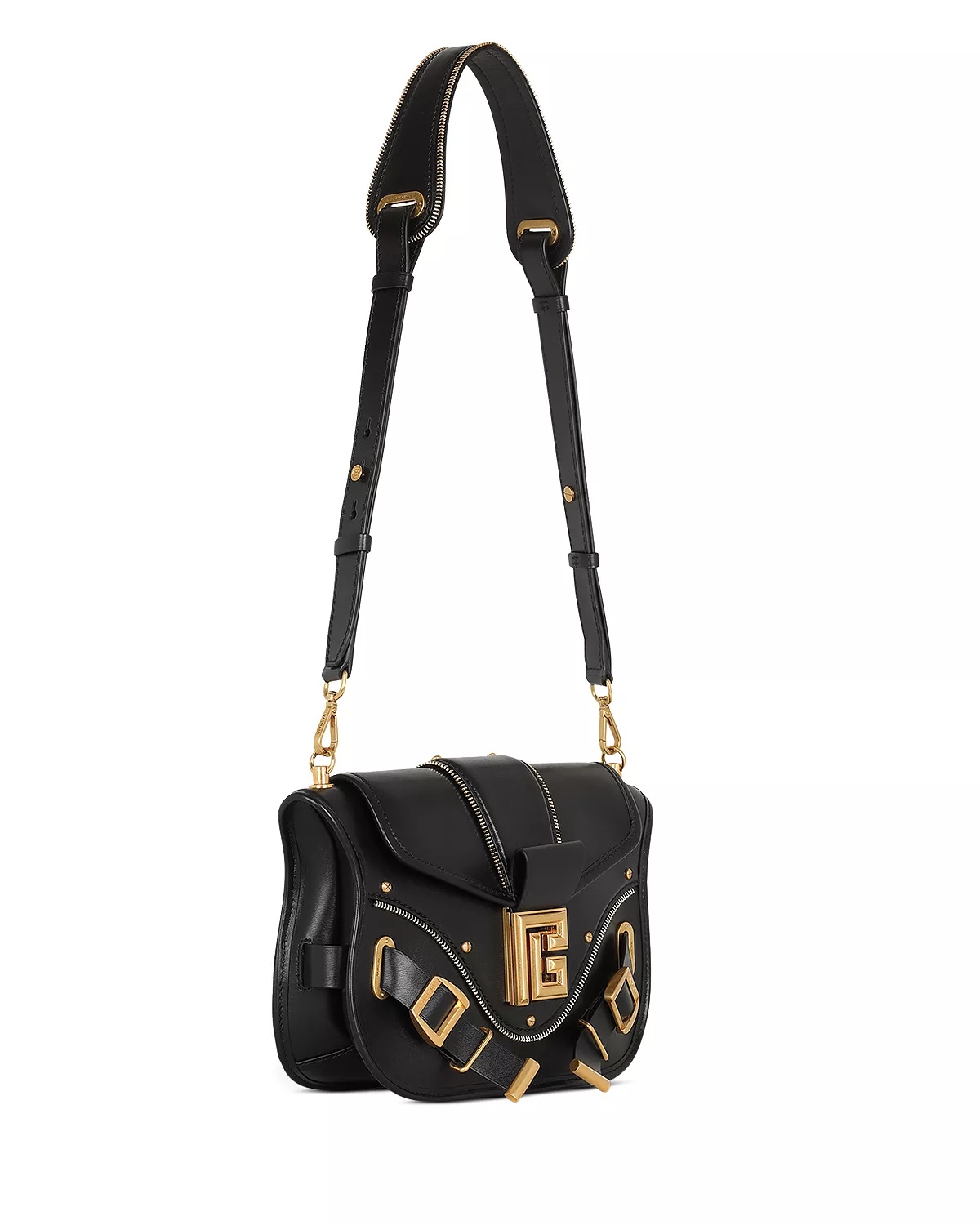 Blaze Monogram Box Leather Small Shoulder Bag - 4