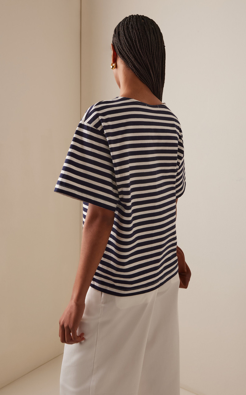 Striped Organic Cotton T-Shirt stripe 4