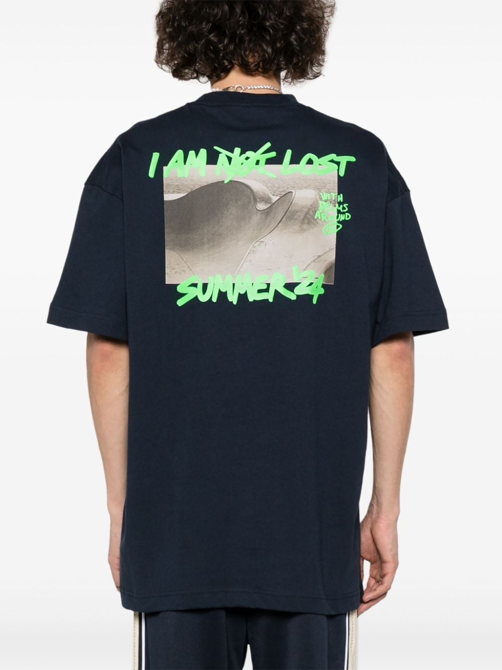 logo-print cotton T-shirt - 4