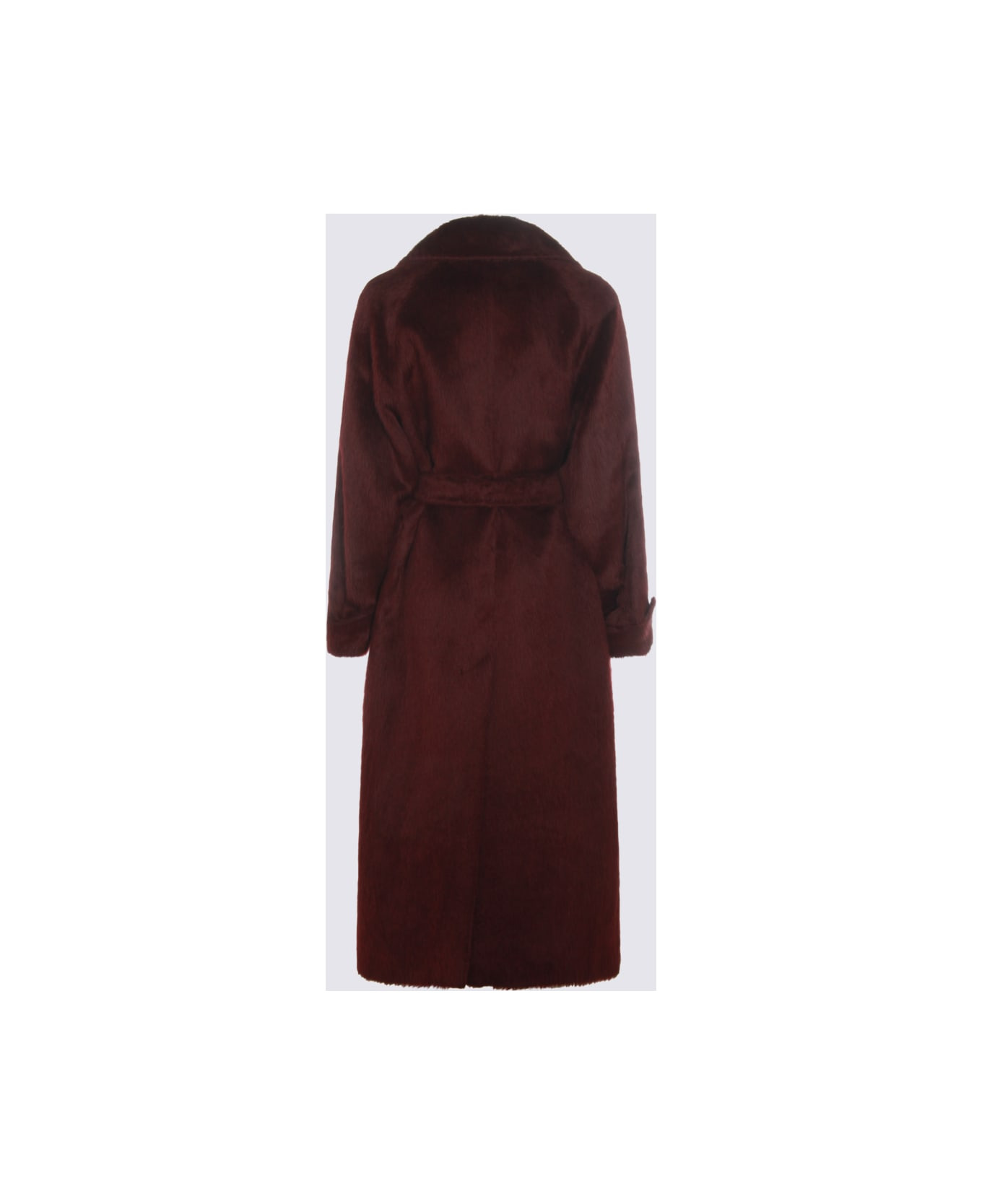 Dark Red Wool Albata1234 Coat - 2