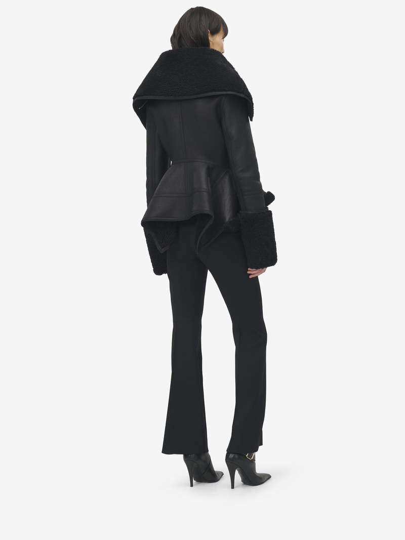 Peplum Shearling Jacket 5