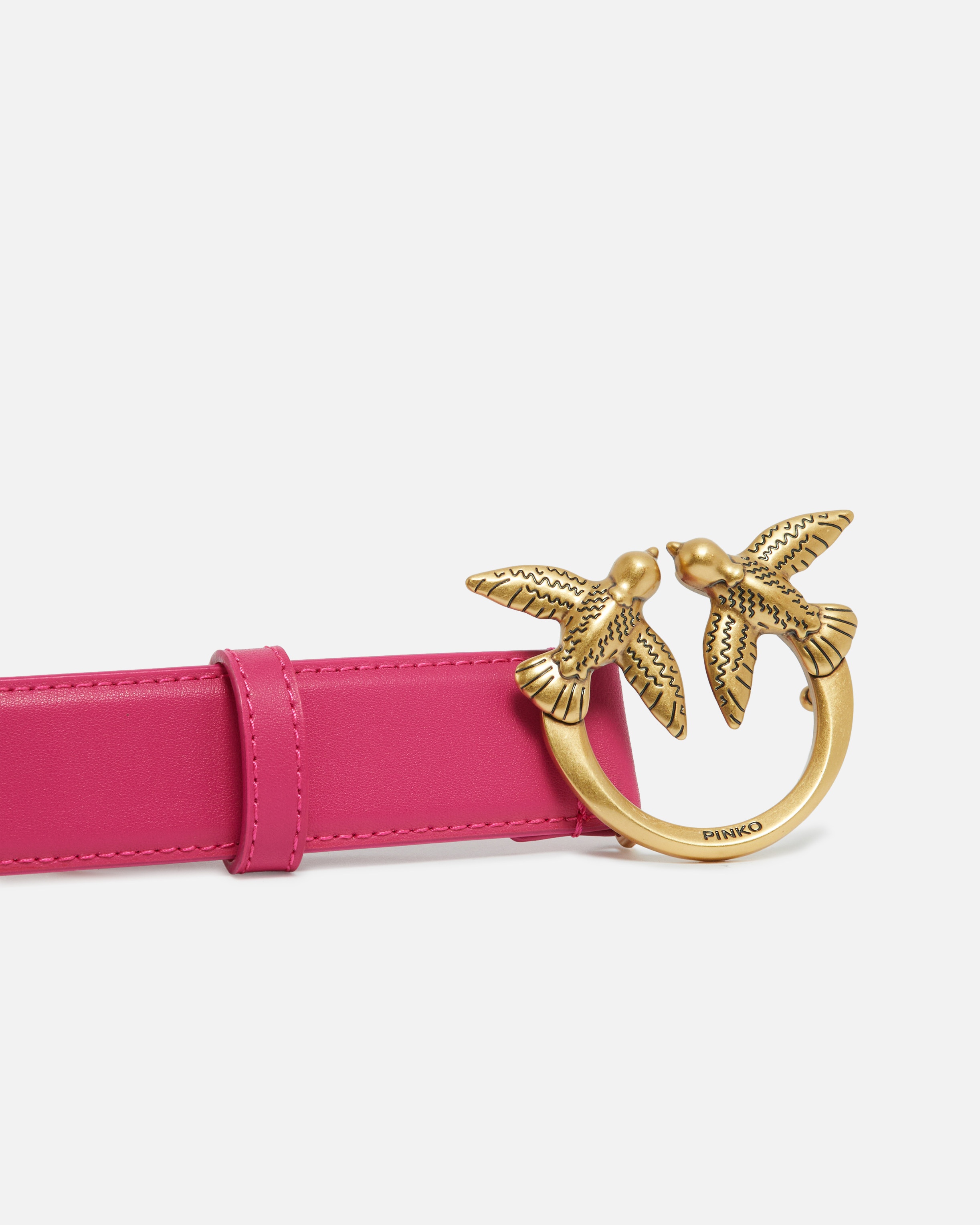 LOVE BIRDS LEATHER BELT 3CM - 5