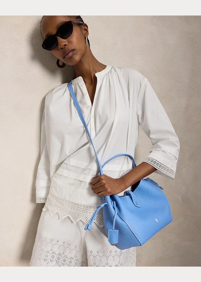 Polo Play Leather Drawstring Bag 6