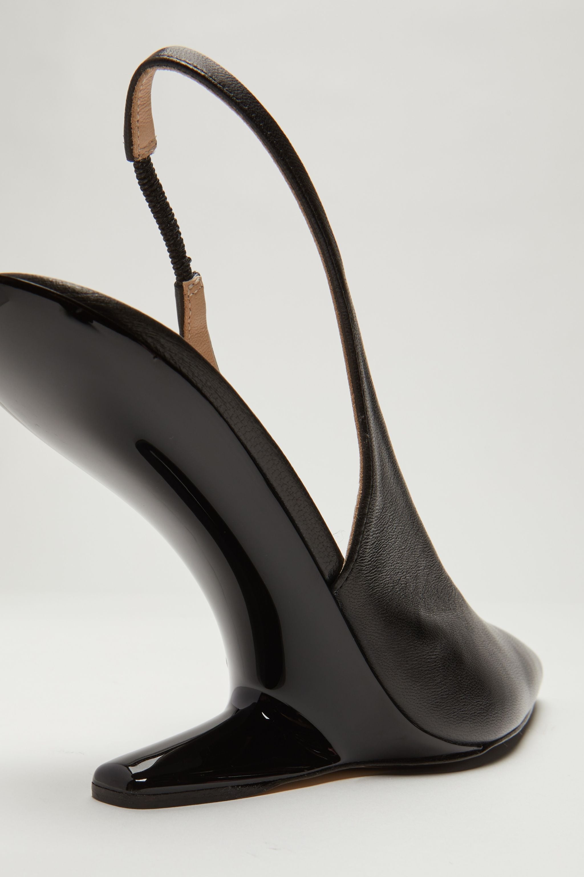 SLINGBACK LEATHER PUMPS - 5