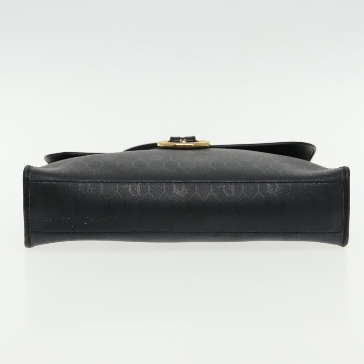 DIOR Honeycomb Canvas Hand Bag Black Gold - 5