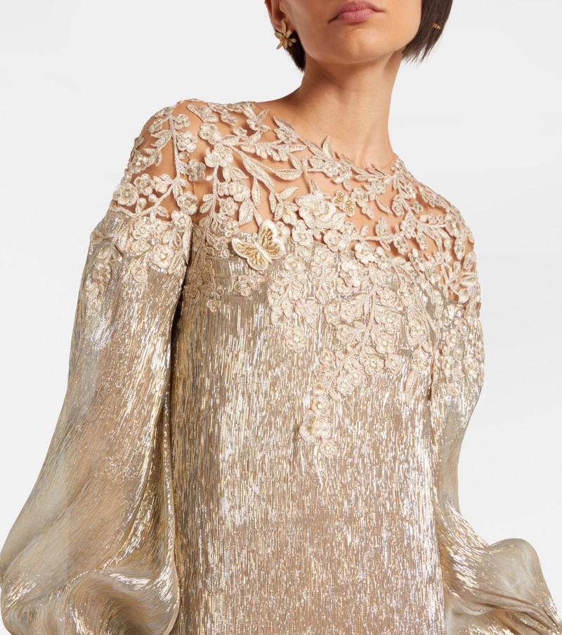 Embellished silk-blend gown 3