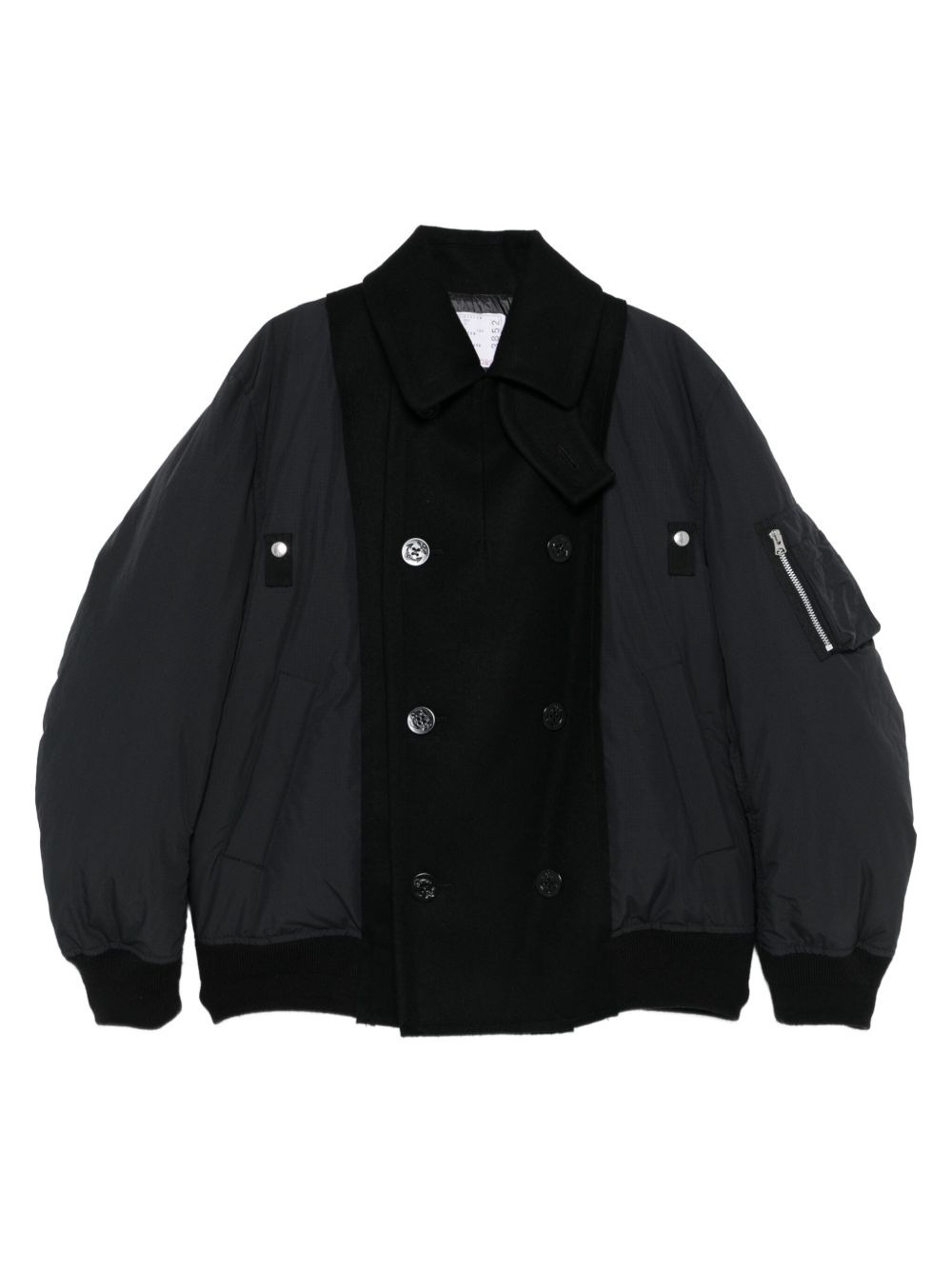 double-breasted wool jacket - 1