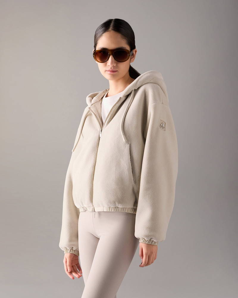 MOOSE KNUCKLES EATON BUNNY REVERSIBLE MONOGRAM HOODIE outlook