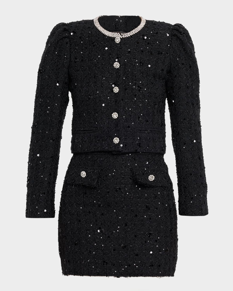 Chiara Embellished Tweed Jacket 1