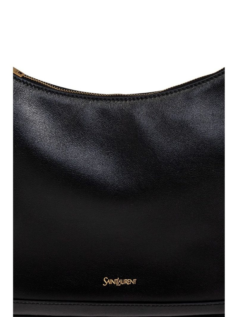 logo-plaque leather tote bag 6