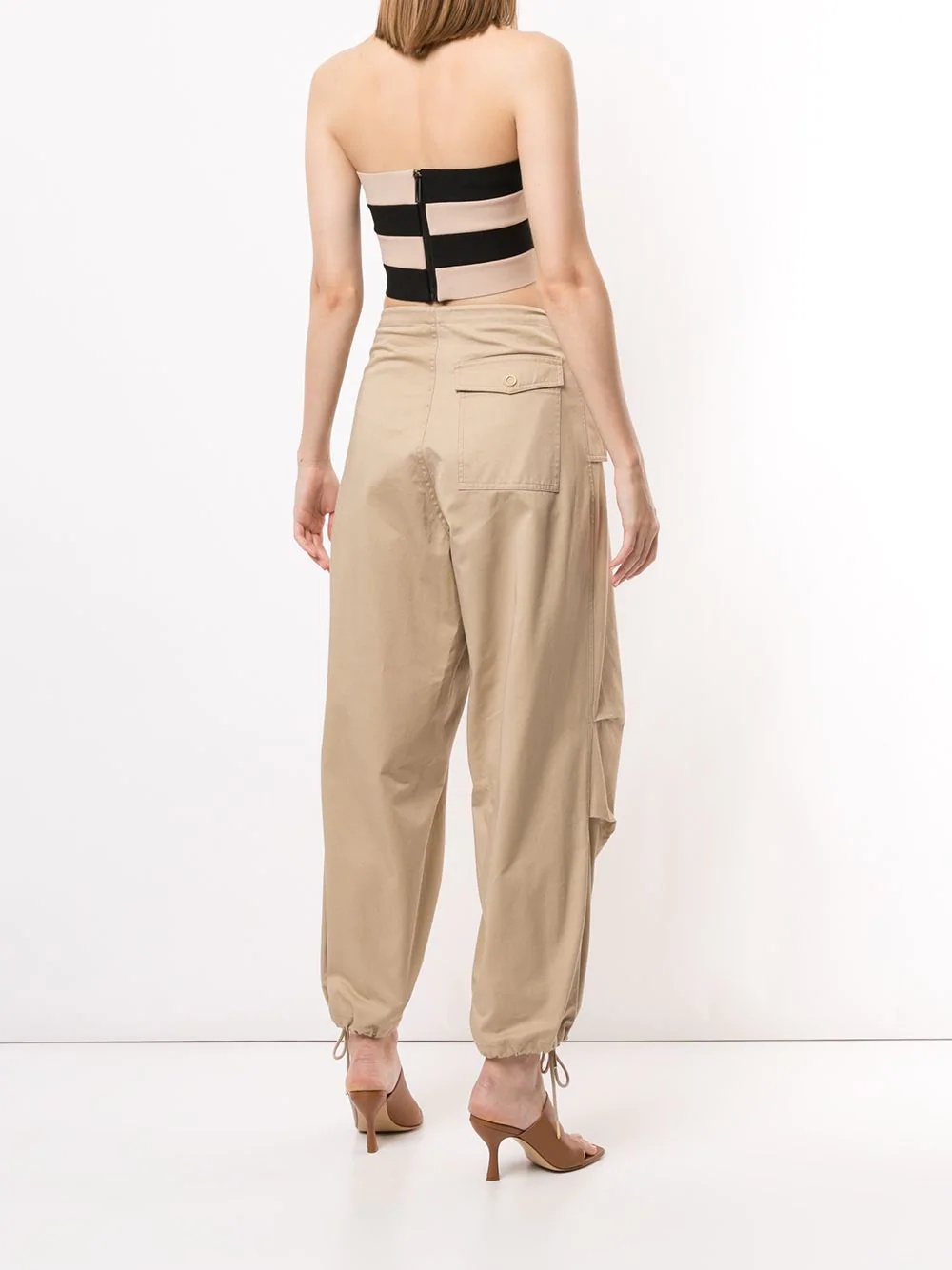 oversized drawstring trousers - 4