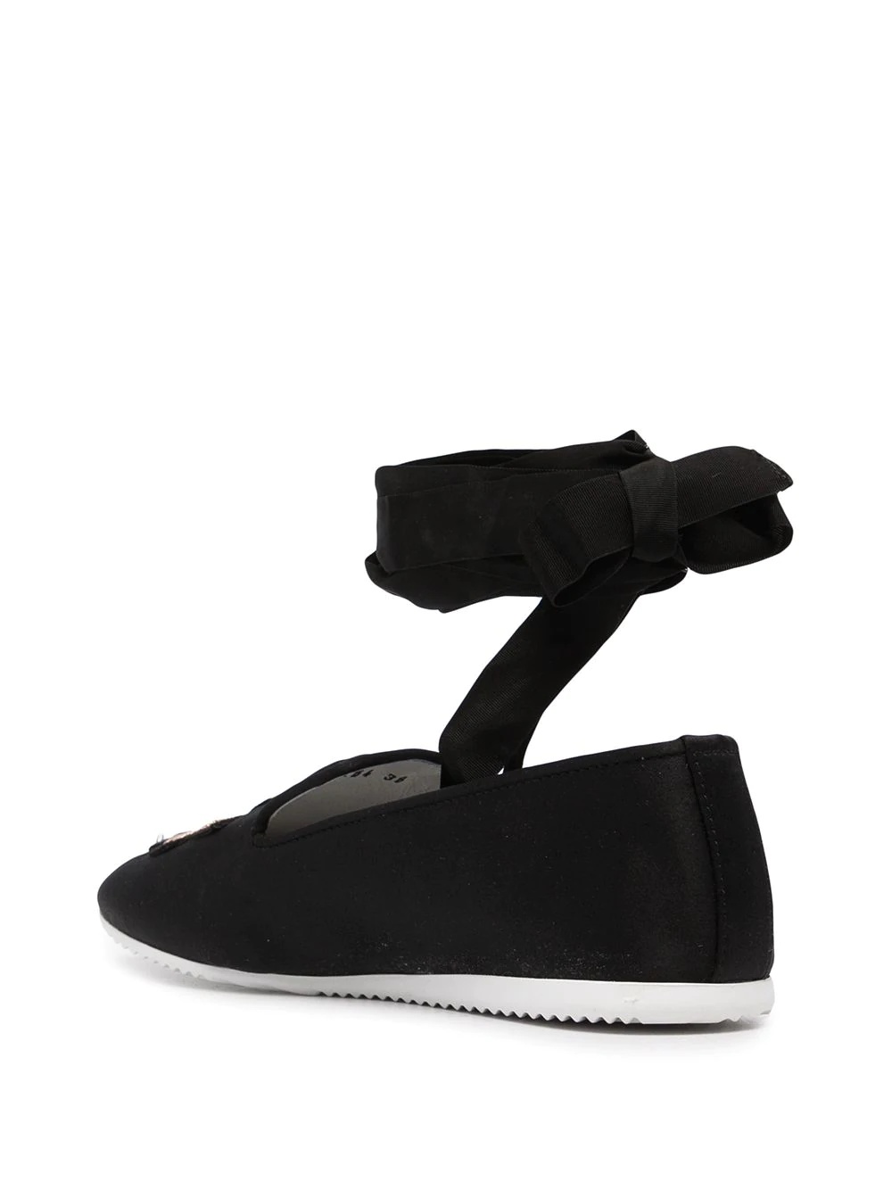 crest ankle-tie loafers - 3