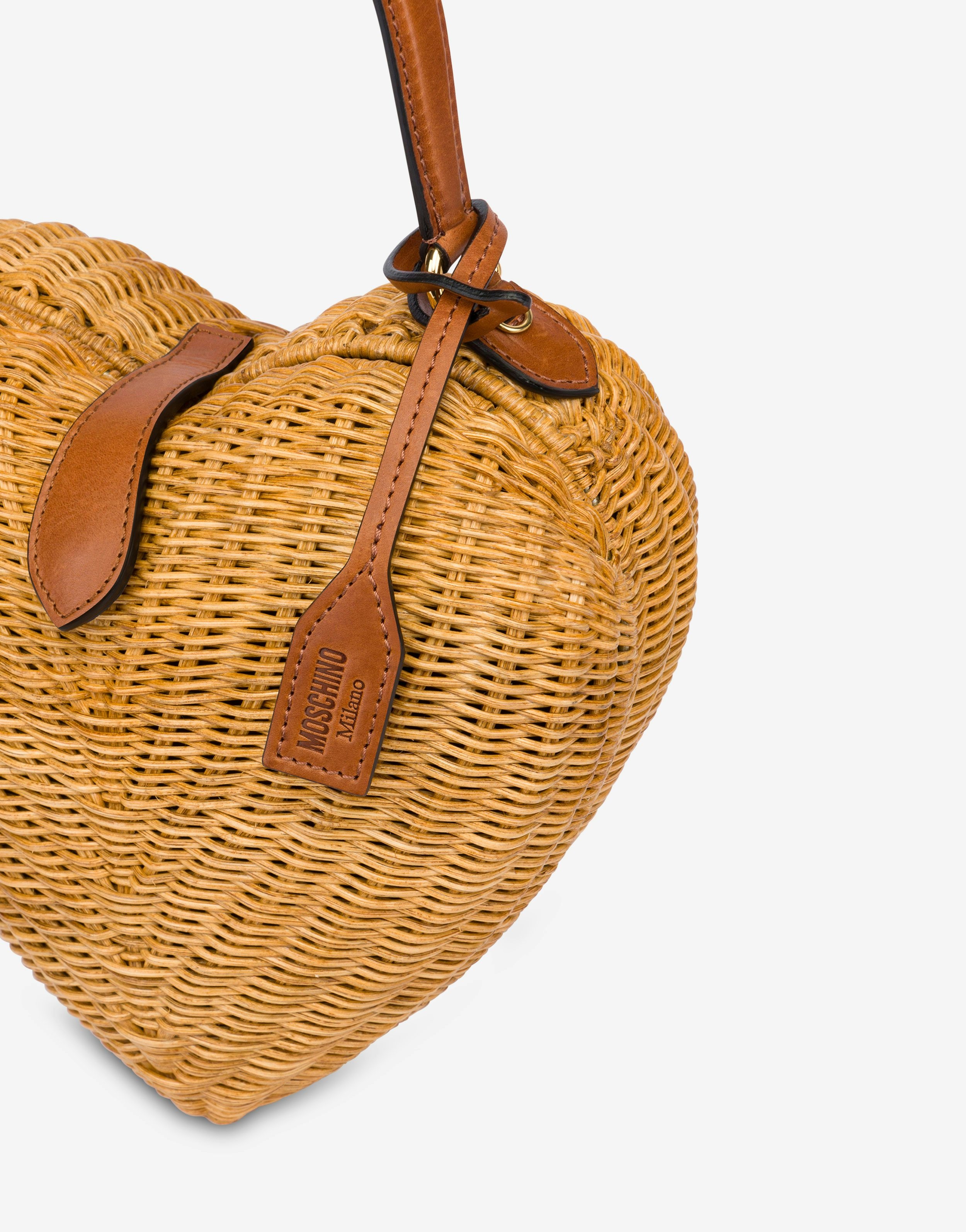 MOSCHINO LOVE ME WICKER BAG - 4
