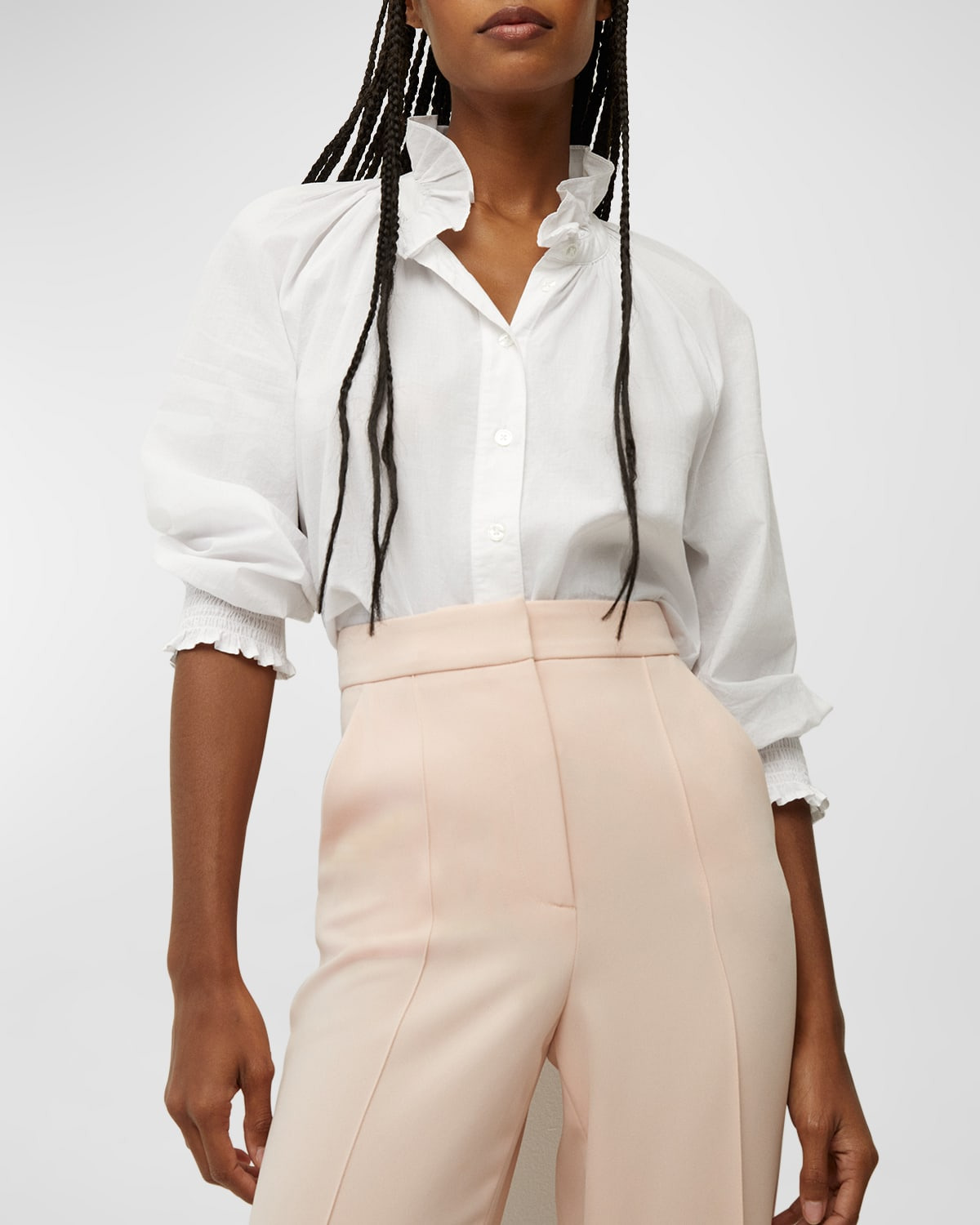 Calisto Classic Ruffle Collared Shirt - 2