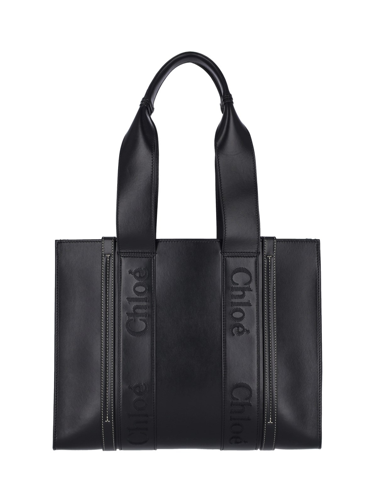 Chloé 'WOODY' MEDIUM TOTE BAG | sugar | REVERSIBLE