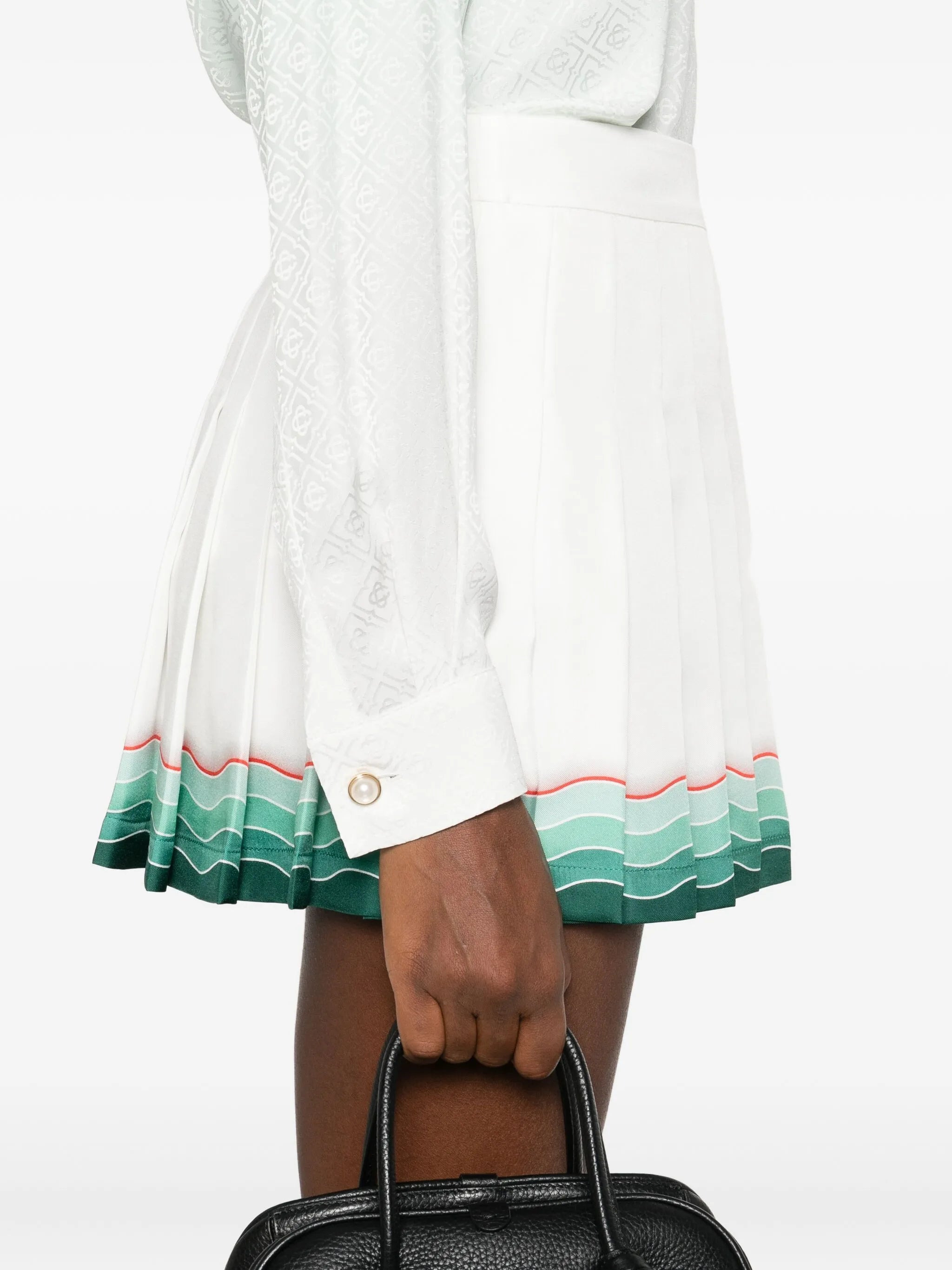 Casablanca Pleated Mini Skirt - 4