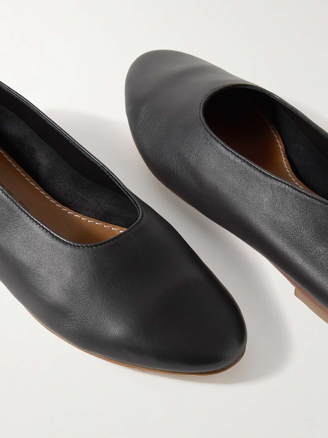 Alba leather ballet flats - 4