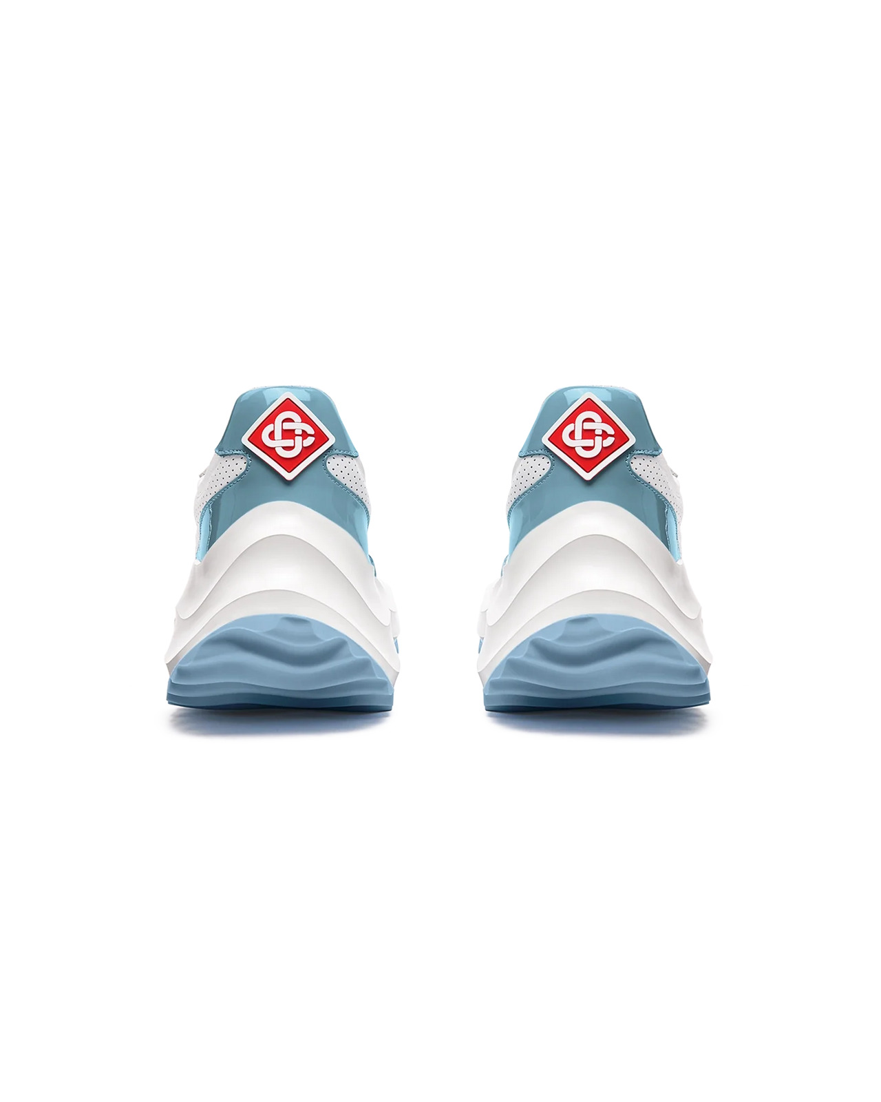 Womens Atlantis White & Powder Blue Sneaker - 9