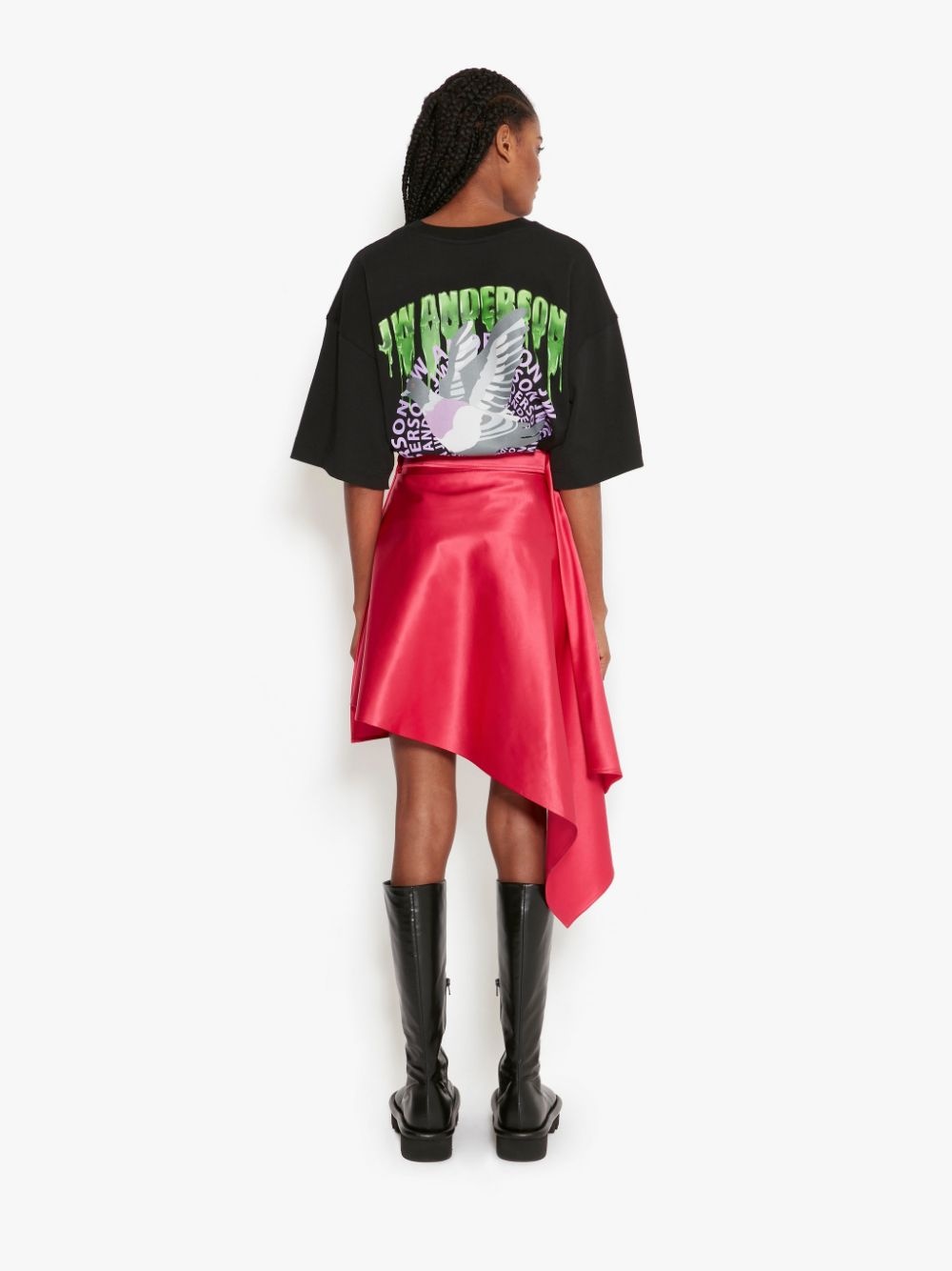 TWISTED ASYMMETRIC SKIRT - 4