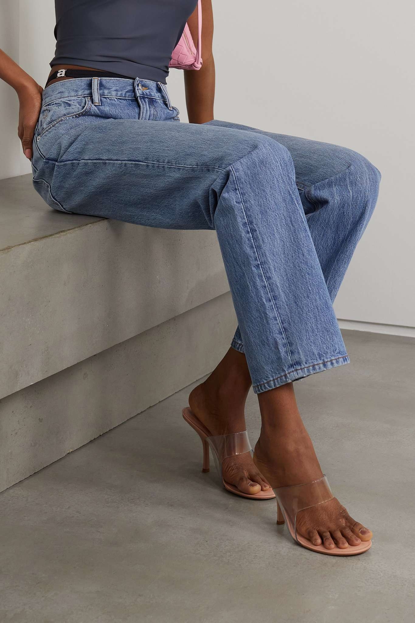 Alexander Wang NUDIE 105 SANDAL IN PVC | REVERSIBLE