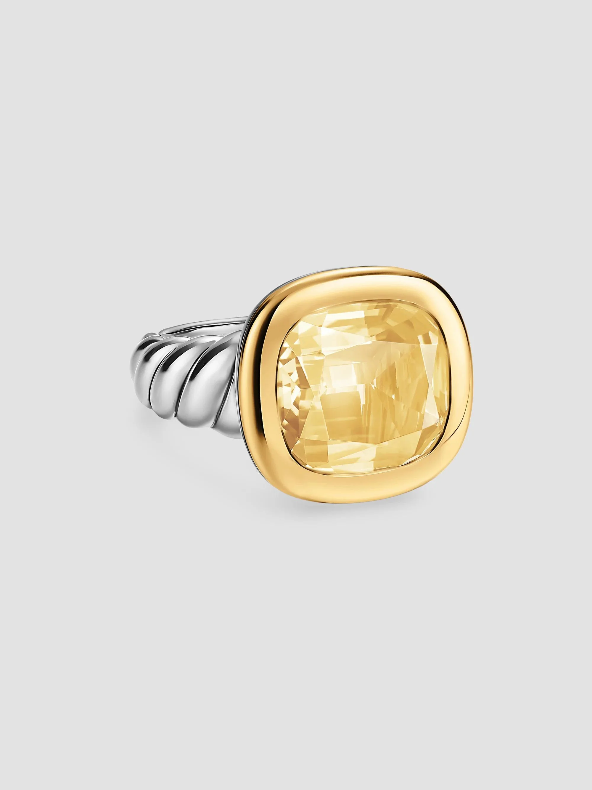 Women's DY Mercer Color Stone Ring in Sterling Silver - Champagne Citrine - 1