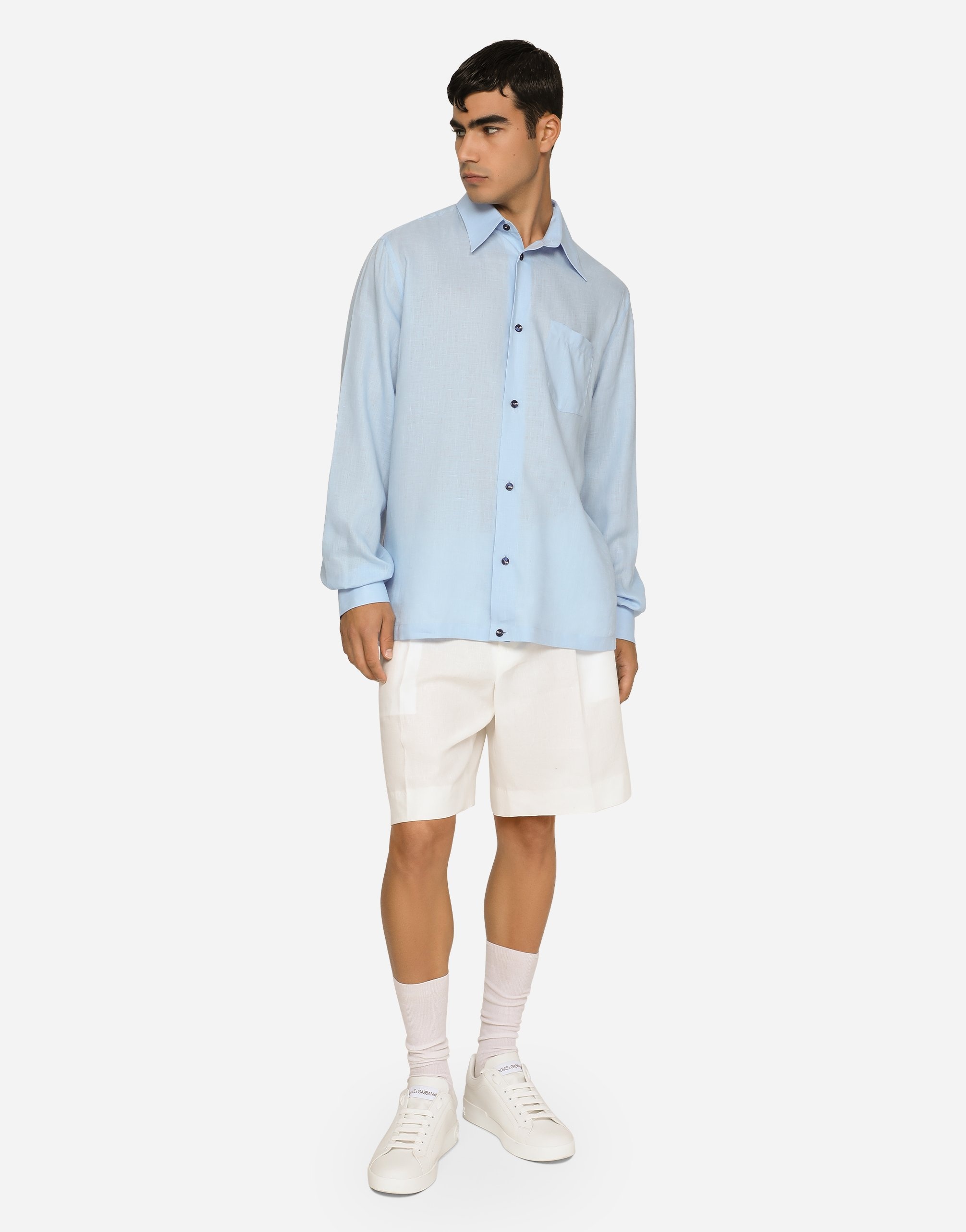 Linen Hawaiian shirt with DG hardware - 2