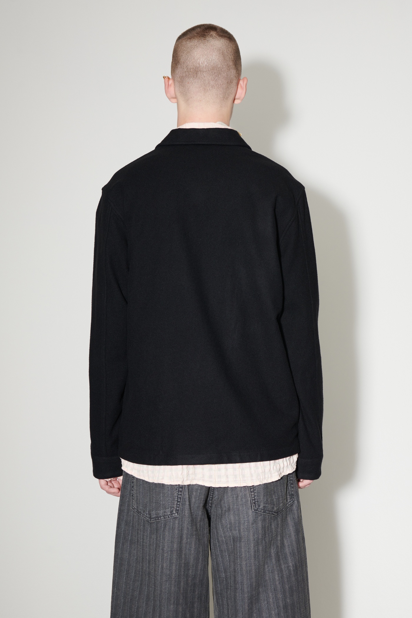 Archive Box Jacket Black Wool - 5