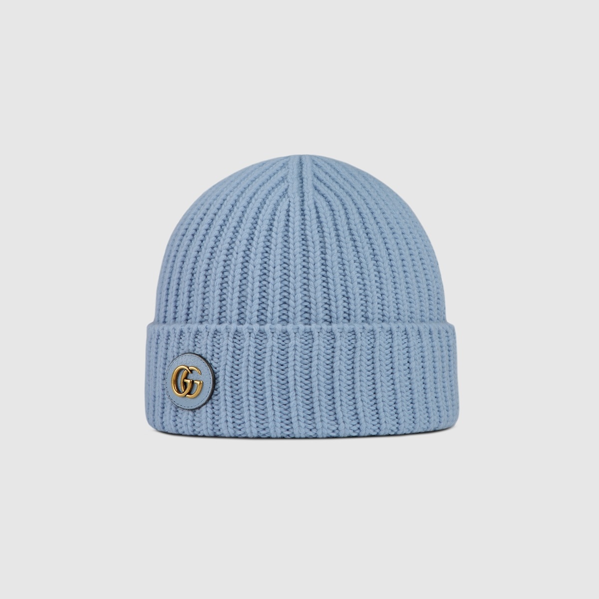 Wool cashmere hat with Double G - 2