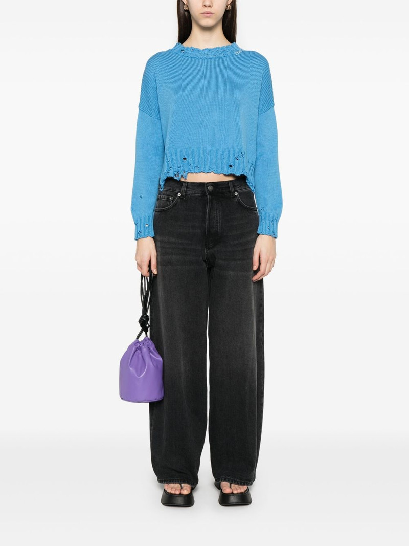 Marni dishevelled cotton sweater outlook