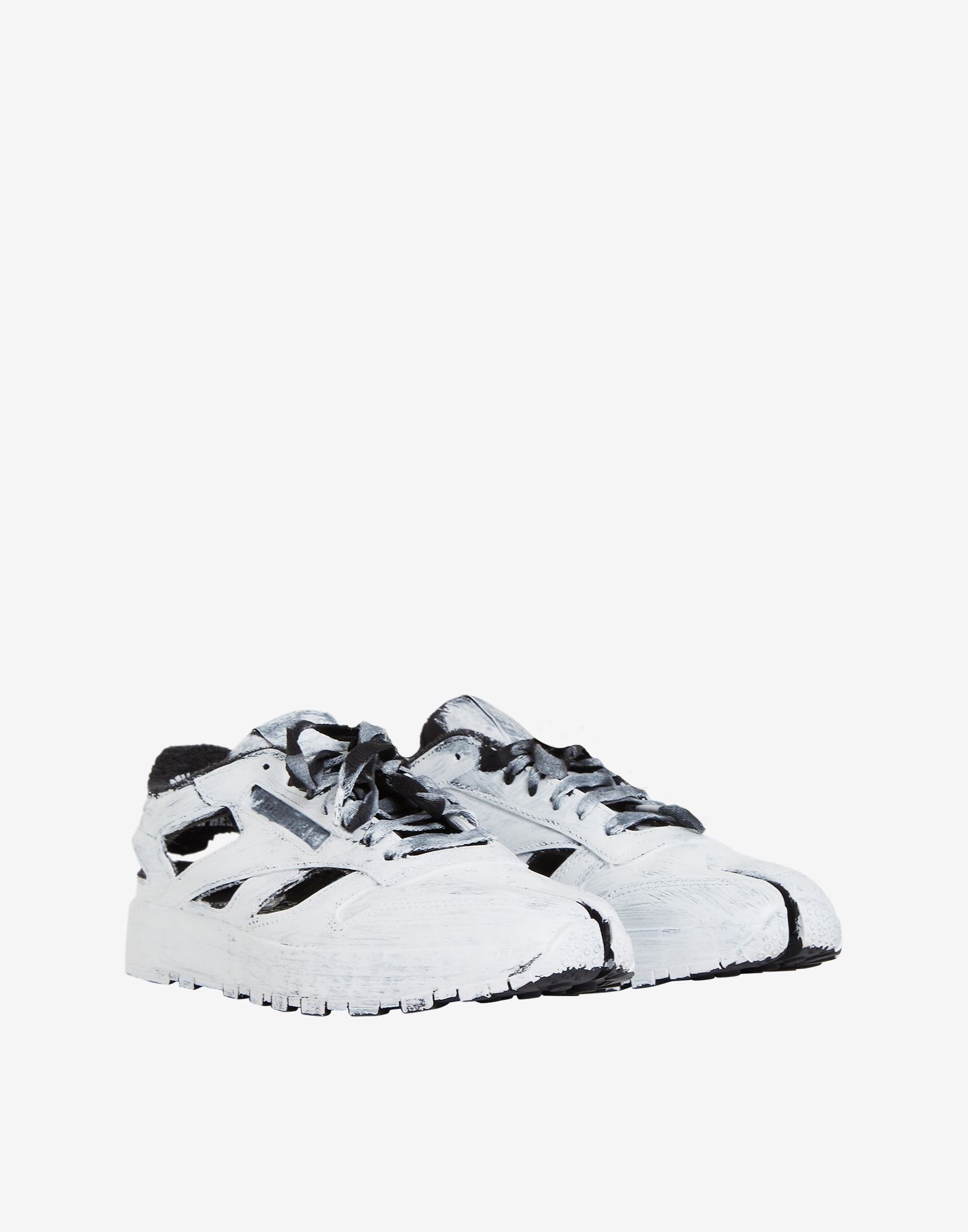 MM x Reebok Bianchetto classic leather Tabi low-top sneakers - 2