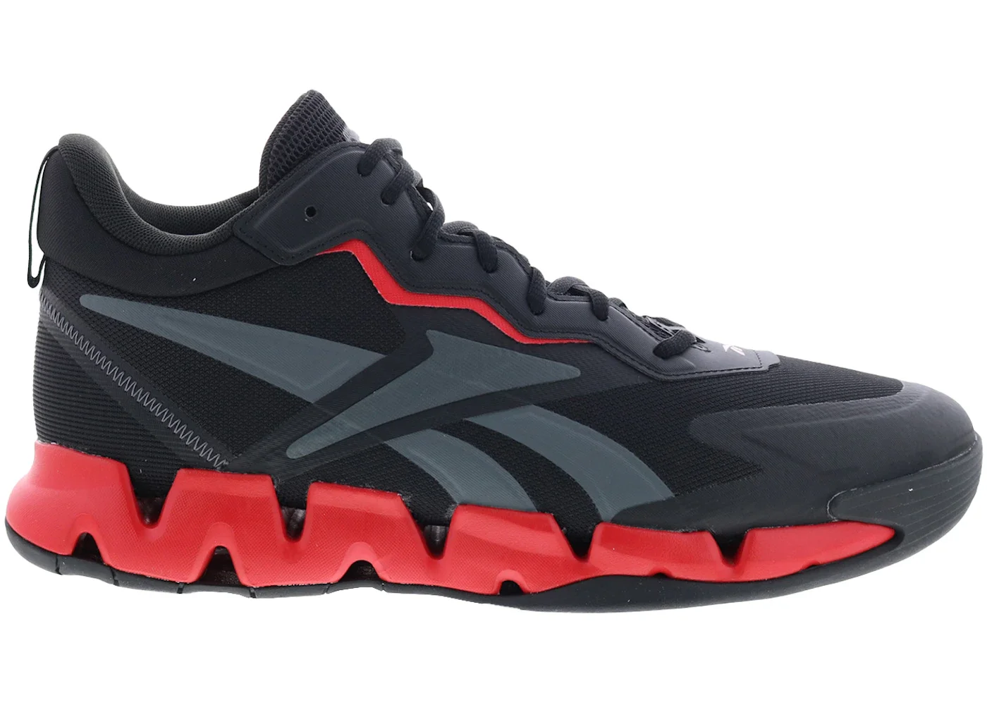 Reebok Zig Encore Core Black Vector Red Pure Grey - 1