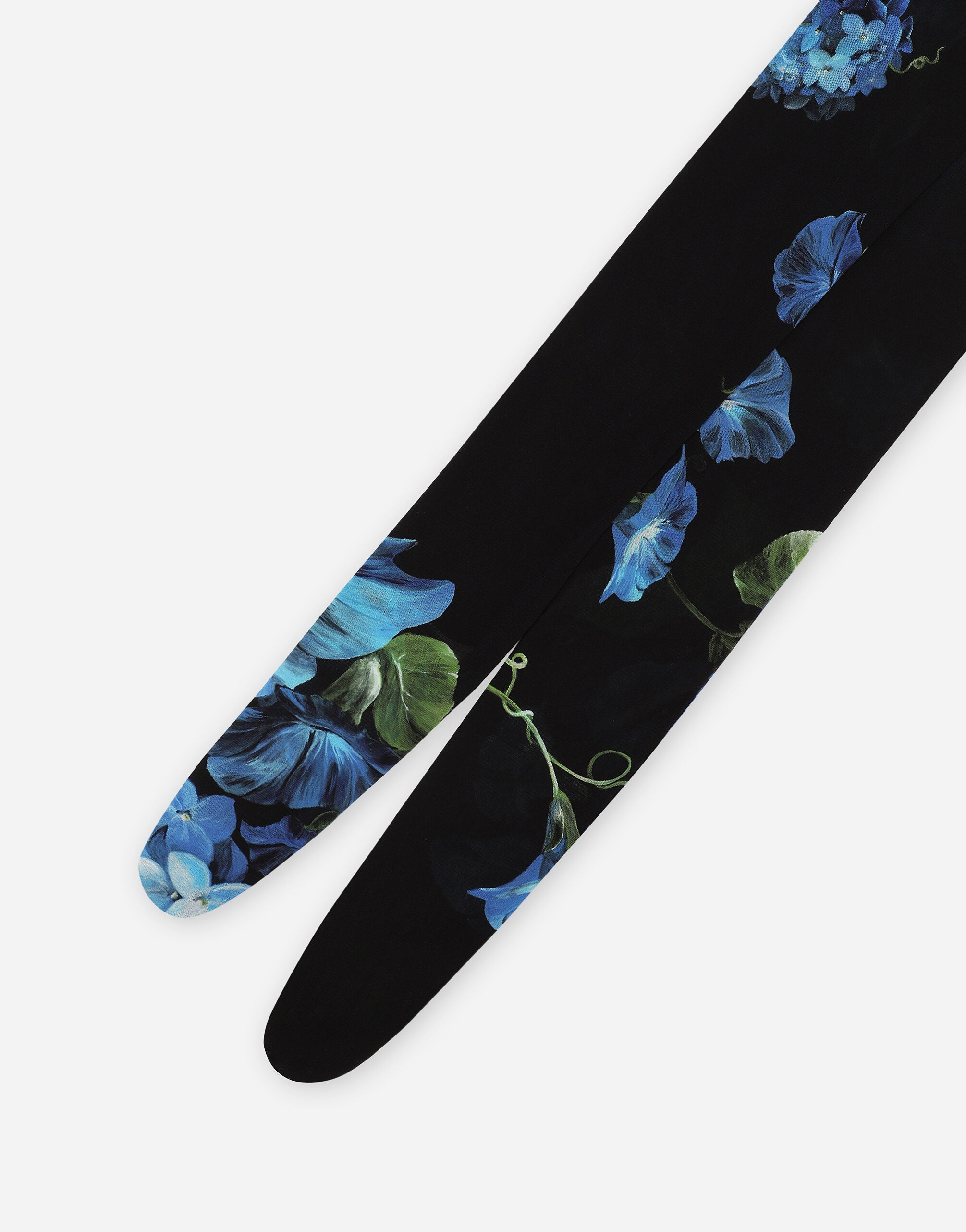 Tulle tights with bluebell print - 2