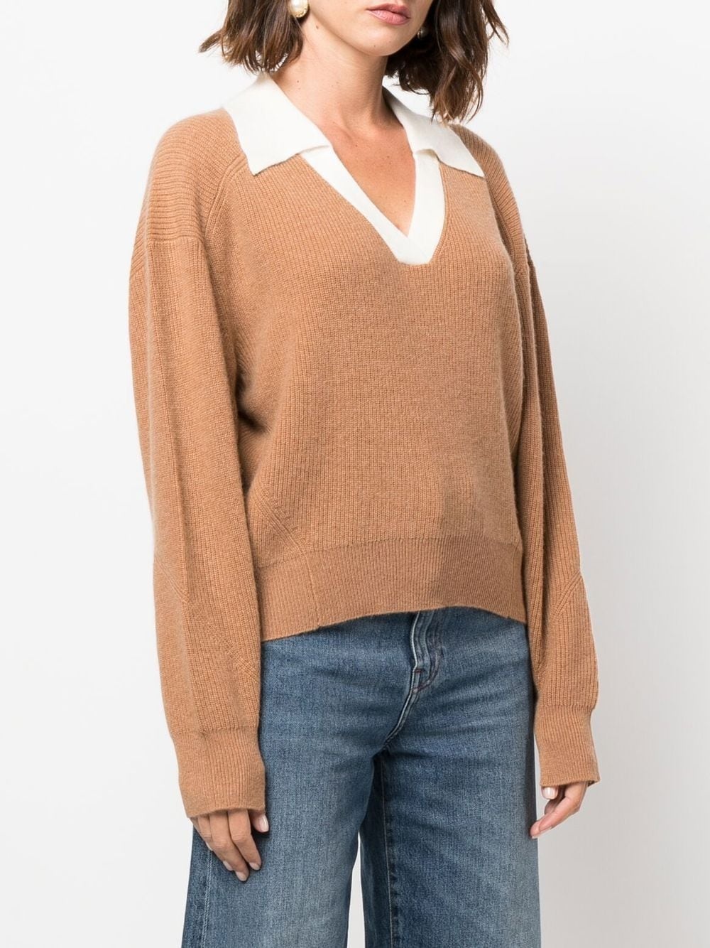 collared cashmere jumper - 3