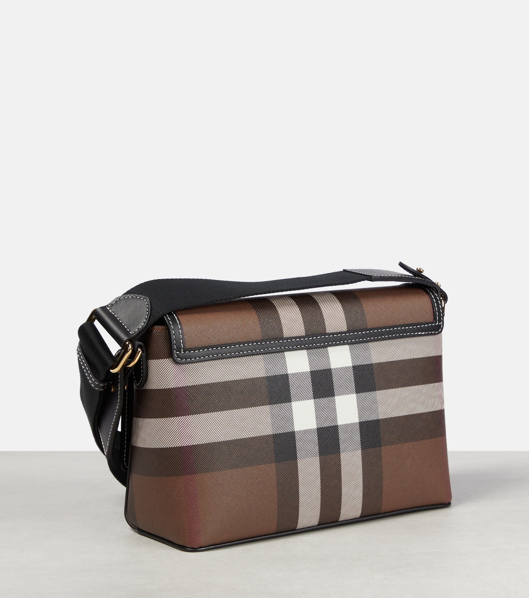 Burberry Note Medium canvas shoulder bag mytheresa REVERSIBLE