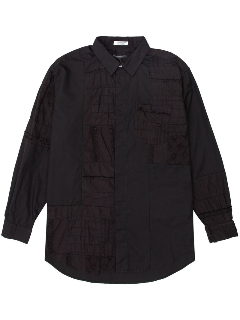 patchwork short-collar shirt 1
