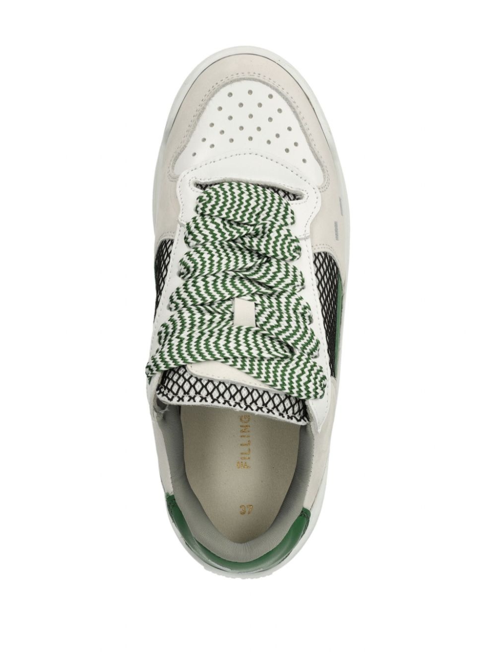 perforated-detailing sneakers - 4