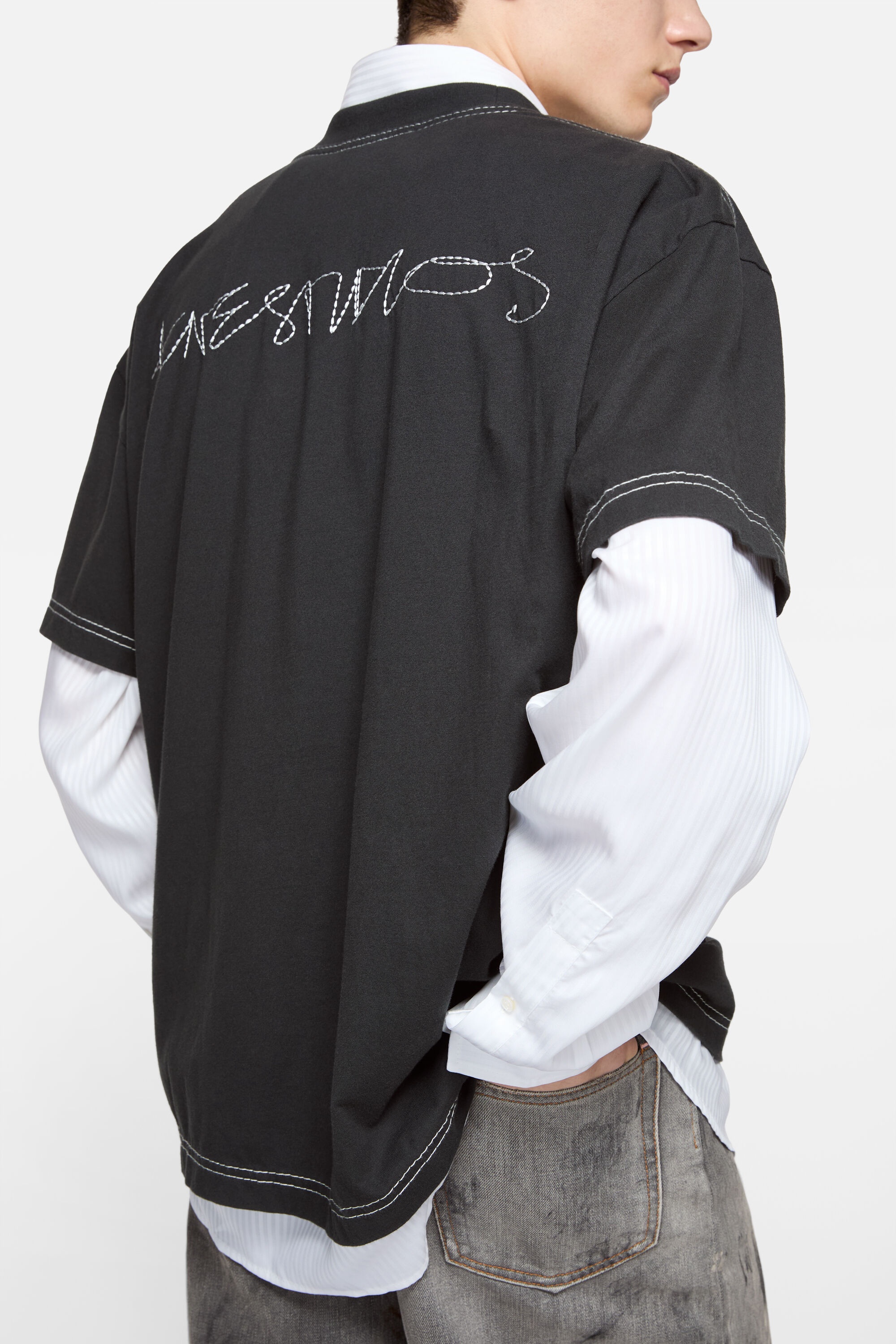 Logo t-shirt - Faded black - 5