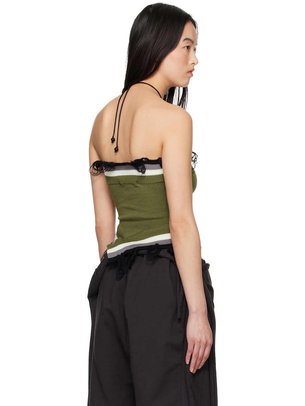 Green Knit Tube Top - 3