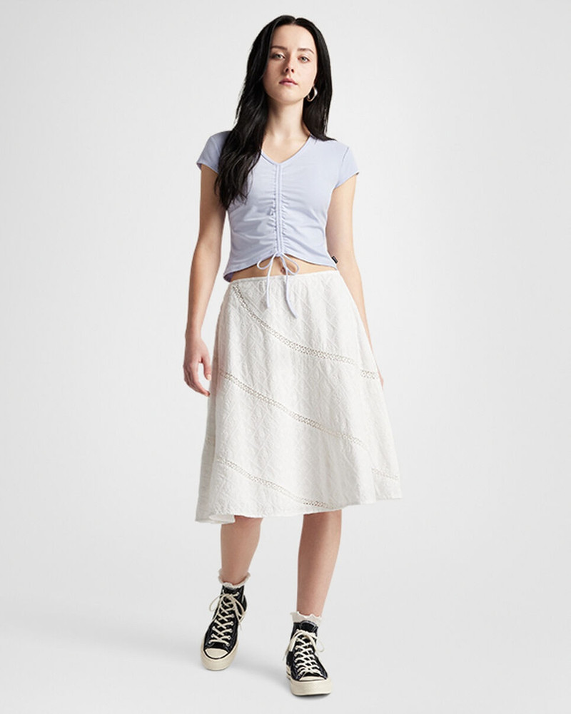 Converse Drawstring Ruched Short Sleeve Top outlook