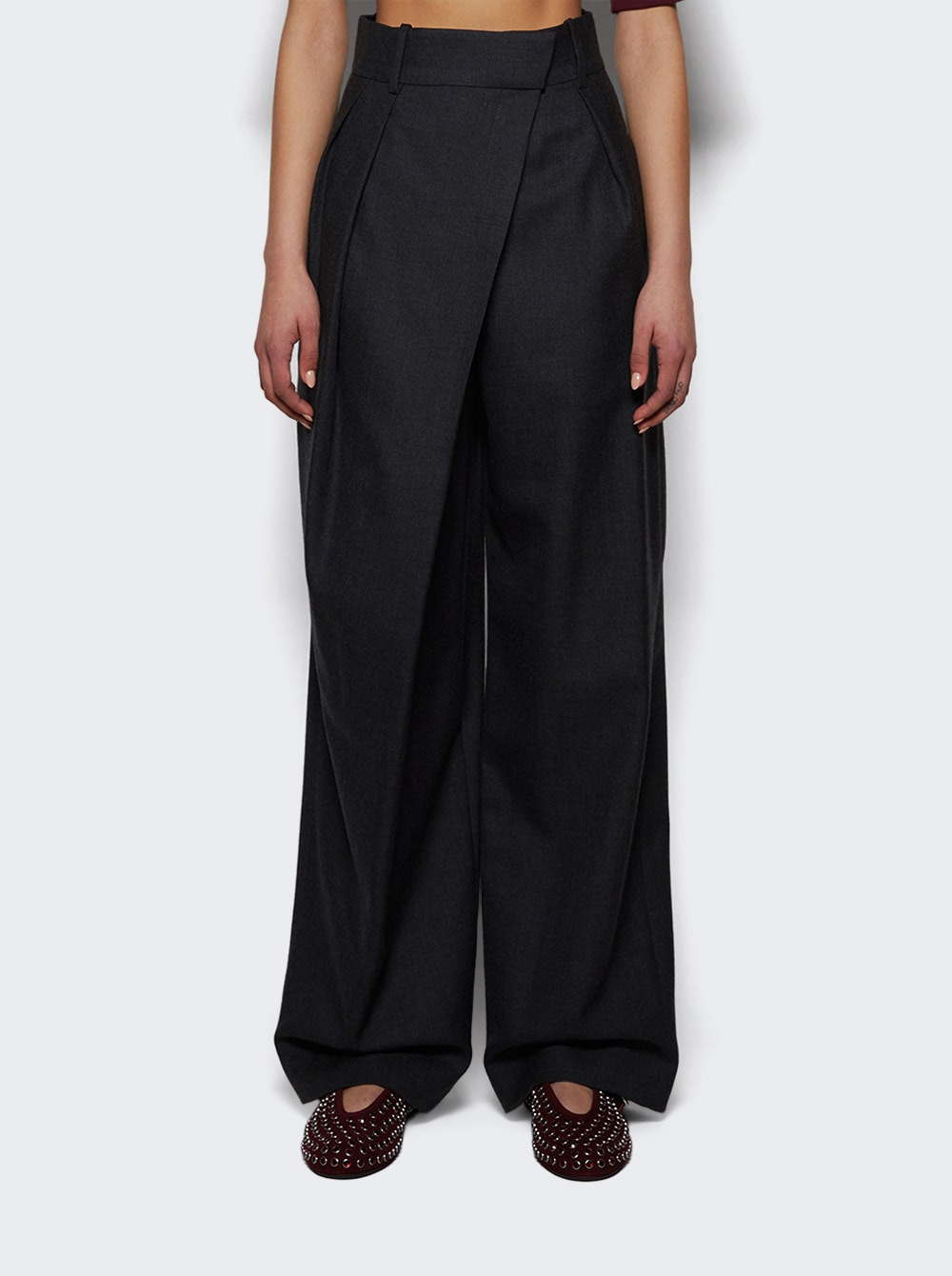 Wrap Trousers Anthracite Melange - 2