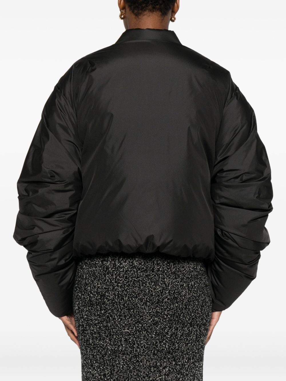 quilted zip-front jacket - 4