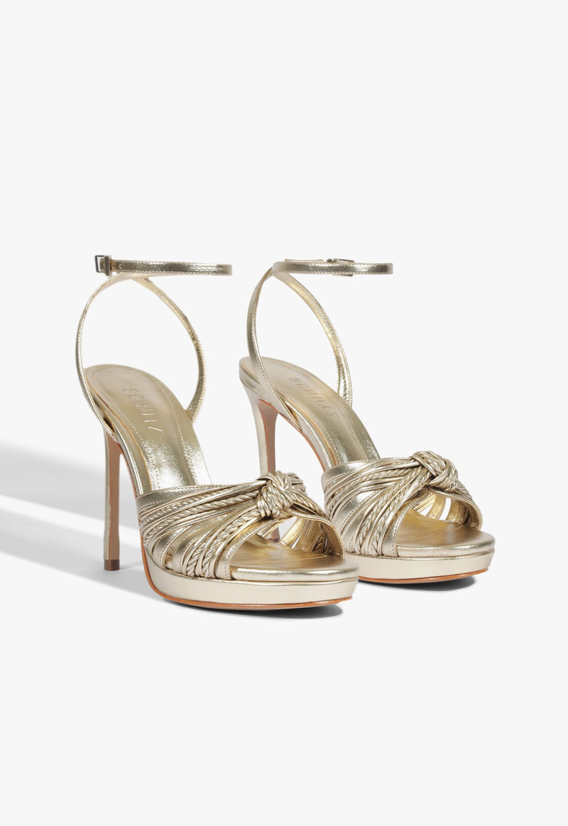 SCHUTZ Gaya Metallic Sandal outlook