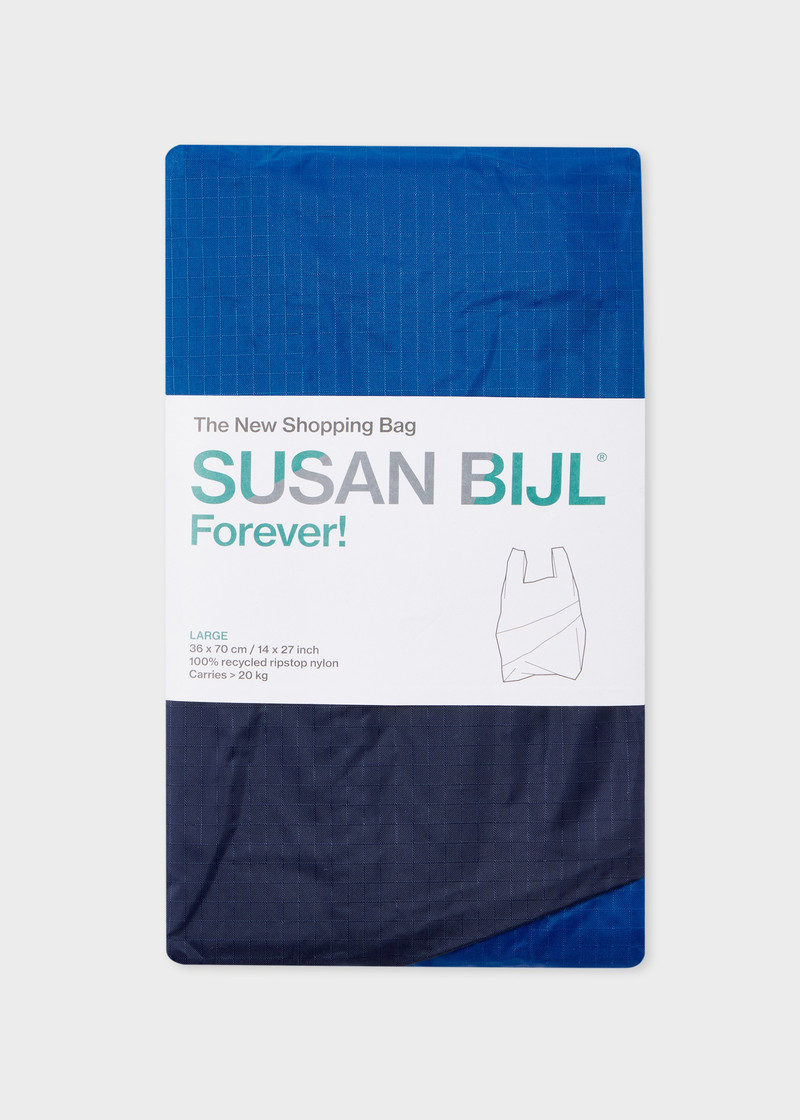 Paul Smith Blue & Navy 'The New Shopping Bag' by Susan Bijl - Large outlook