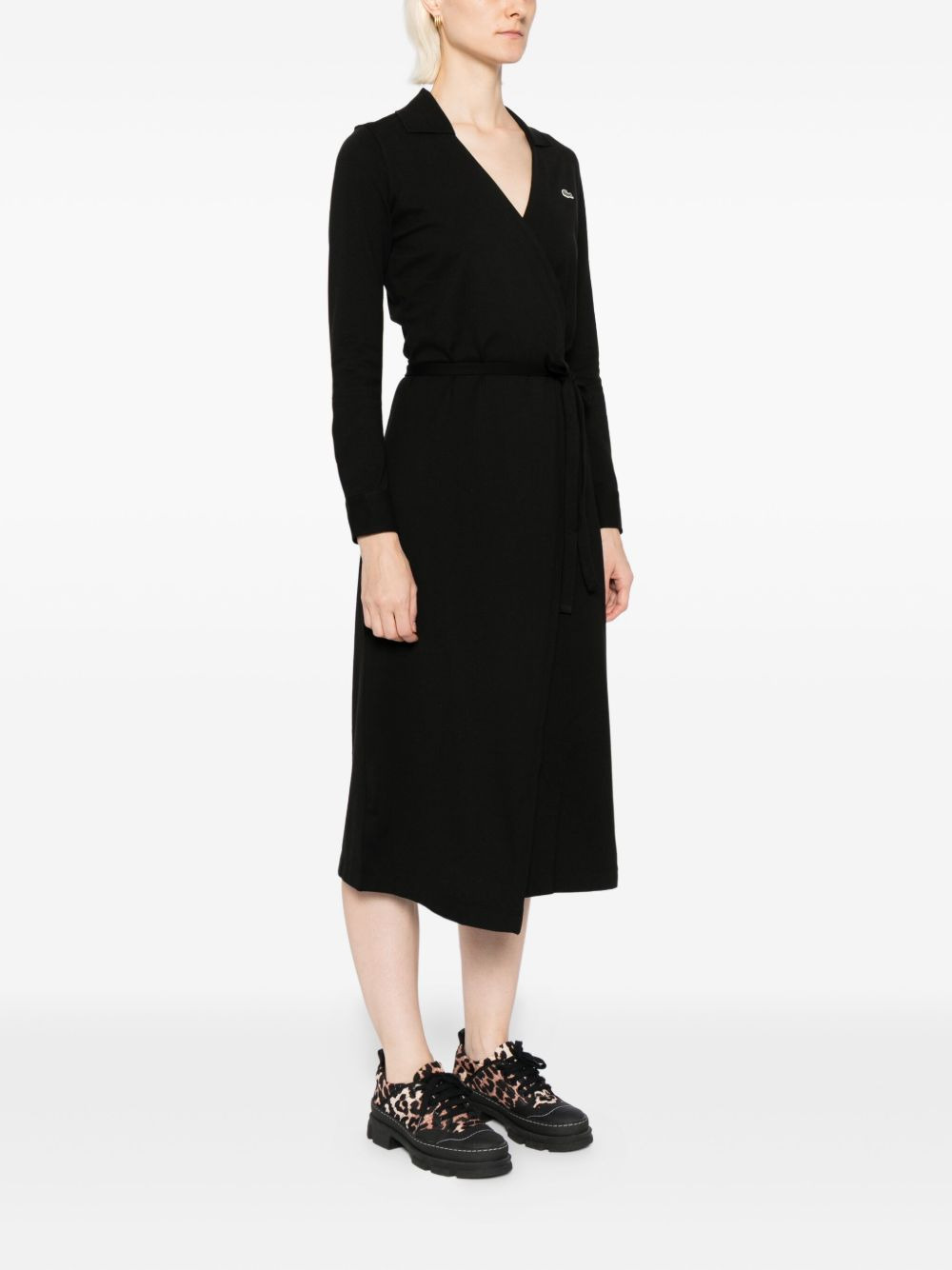 logo-patch dress - 3
