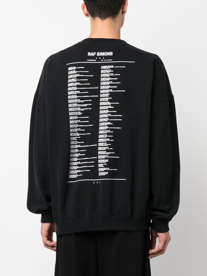 tour-print fleece cardigan 5