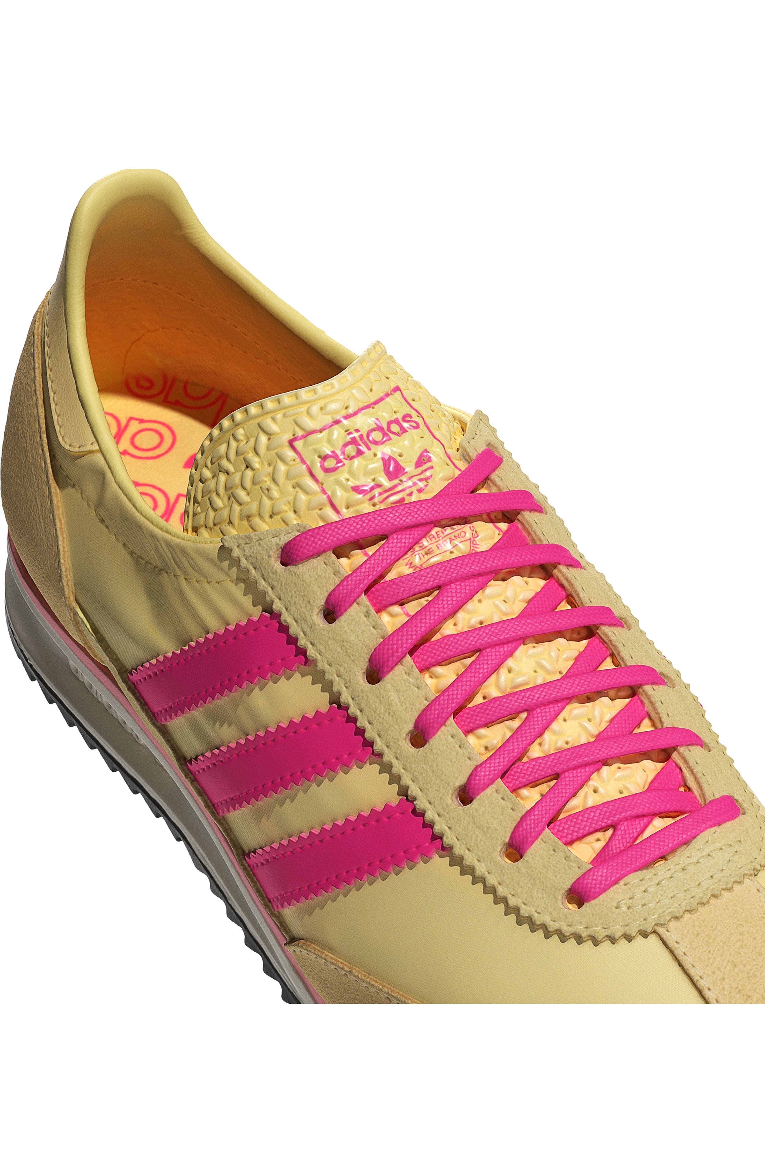 adidas SL 72 Sneaker in Almost Yellow/Black/Pink at Nordstrom - 8