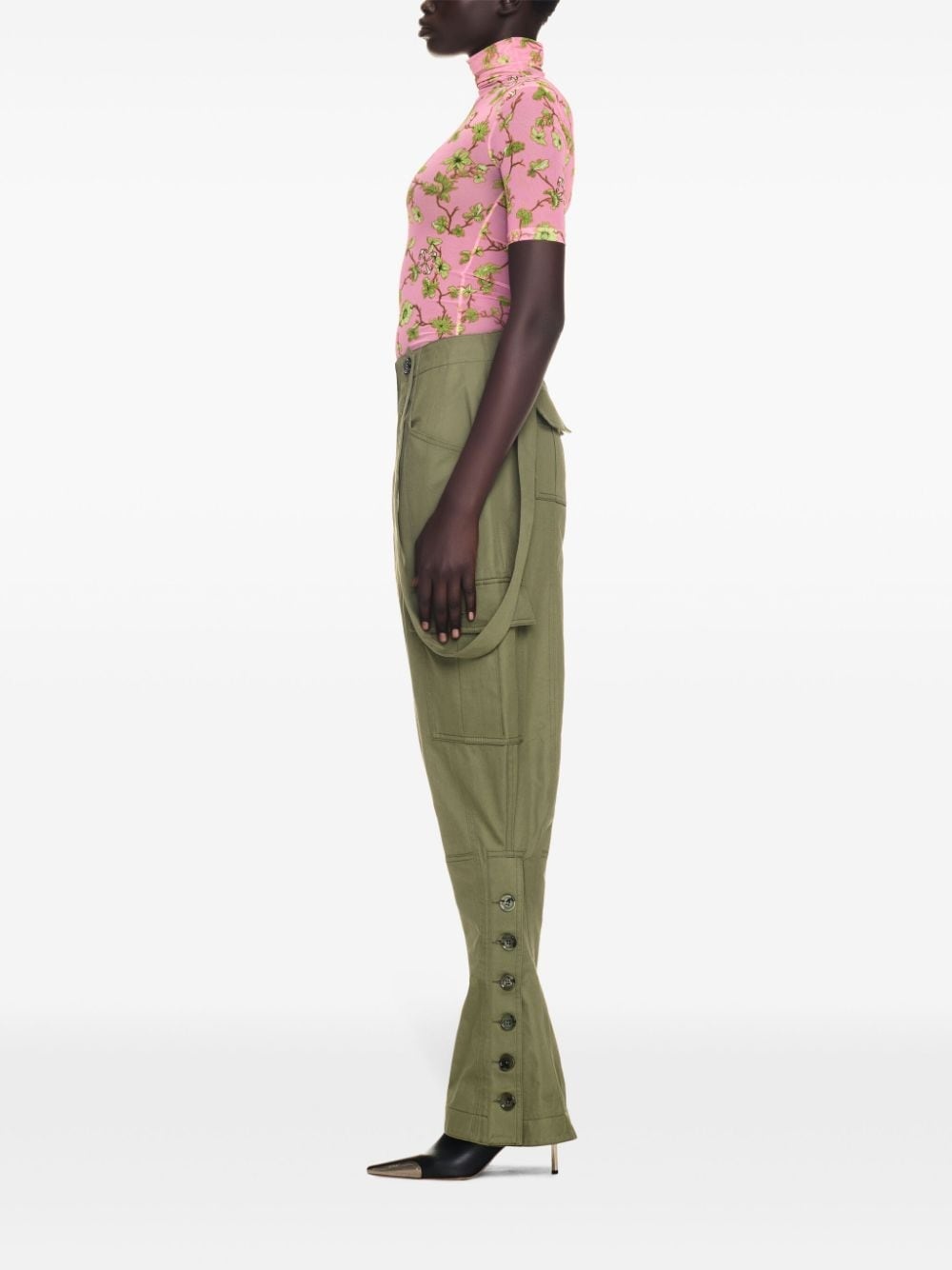 flared cargo pants - 3
