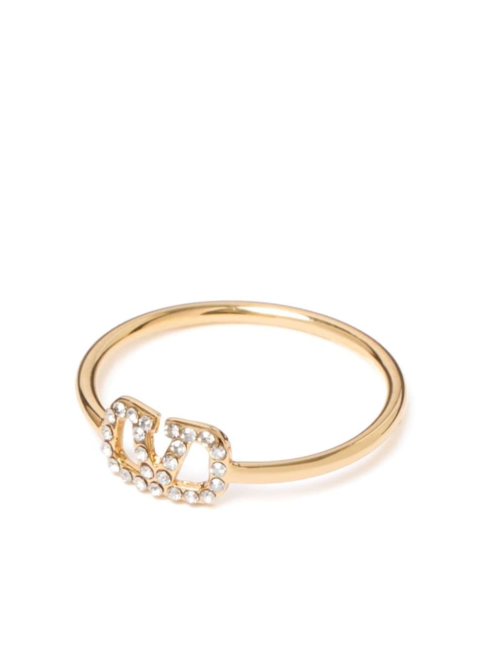 VLogo Signature crystal ring - 1
